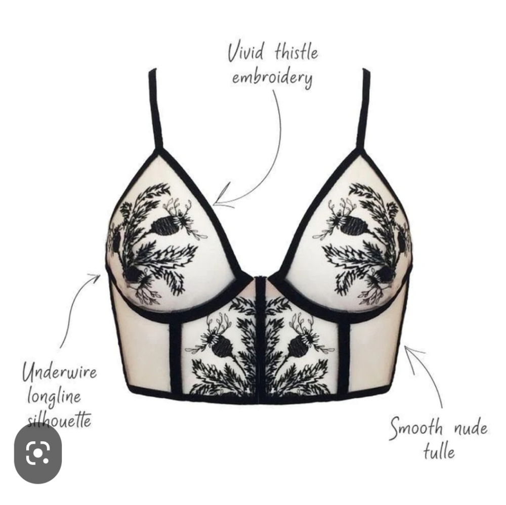 Thistle & Spire Verona embroidered bralette